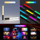 Bastão De Led Rgb Iluminação Fotográfica Pro Com Controle 2500k-6500k Efeitos De Tubo Regu Cor Da Estrutura Fix Bastão De Luz De Preenchimento - Imagem 6