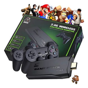 Game Stick Lite 4k C/20 Mil Jogos + 2 Controles