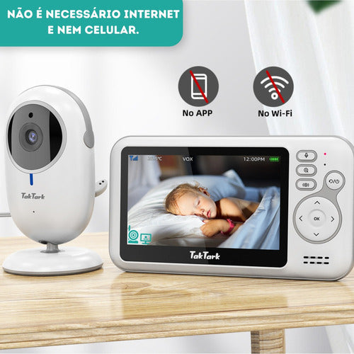 Babá Eletrônica Com Monitor Do Bebê 5 Em 1 Tak Tark - Imagem 3