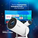 Projetor Smart 4k Portátil Wifi 1080p Hd Hy300 Bluetooth Usb Cor Branco - Imagem 6