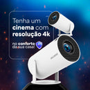 Projetor Smart 4k Portátil Wifi 1080p Hd Hy300 Bluetooth Usb Cor Branco - Imagem 8