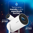 Projetor Smart 4k Portátil Wifi 1080p Hd Hy300 Bluetooth Usb Cor Branco - Imagem 7