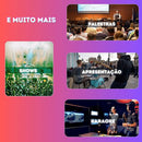 Microfone Sem Fio Duplo Profissional Karaoke Igreja Palestra Cor Preto - Imagem 7