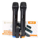 Microfone Sem Fio Duplo Profissional Karaoke Igreja Palestra Cor Preto - Imagem 8