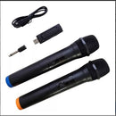 Microfone Sem Fio Duplo Profissional Karaoke Igreja Palestra Cor Preto - Imagem 10