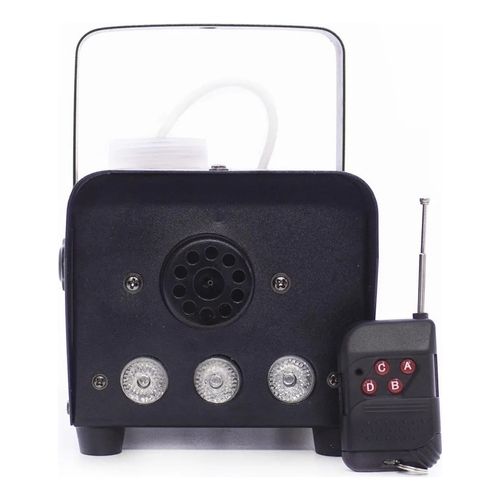 Maquina De Fumaça 600w 3 Leds Rgb Com Controle Cor Preto - Imagem 3