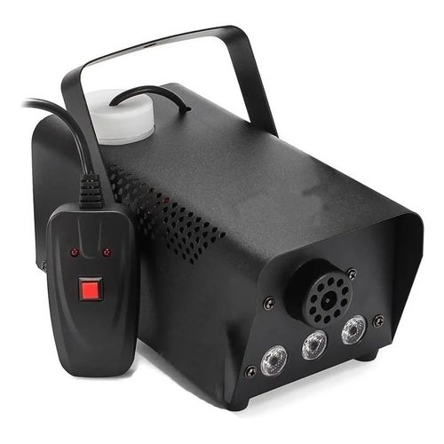 Maquina De Fumaça 600w 3 Leds Rgb Com Controle Cor Preto - Imagem 6