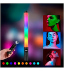 Bastão De Led Rgb Iluminação Fotográfica Pro Com Controle 2500k-6500k Efeitos De Tubo Regu Cor Da Estrutura Fix Bastão De Luz De Preenchimento - Imagem 3