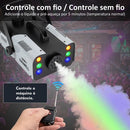 Máquina de Fumaça XZhang Durawell XH-1200W-1 Iluminação RGB Controle Sem Fio - Imagem 6