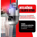 Camera Ip Bahrein Dome Dupla 4k Externa Prova Dágua Wifi App Icsee Cor Preta - Imagem 2