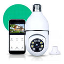 Camera De Segurança Ip Inteligente Lampada Panoramica App Yoosee Wifi Espiã Giratoria 360º Fergusom Branco - Imagem 1