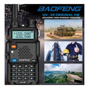 6 Radio Comunicador Walk Talk Baofeng Dual Band Uv-5r + Nf - Imagem 3